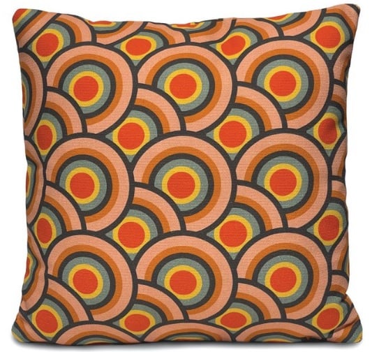 Housse de coussin Seventies multicolore