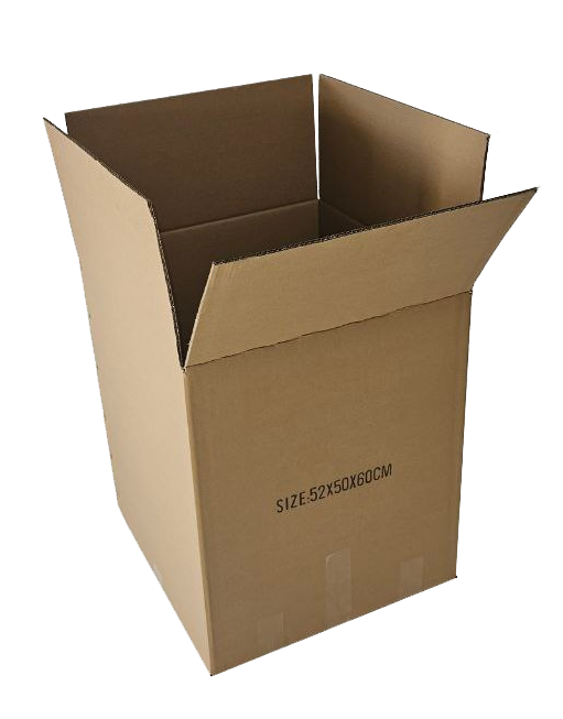 Cardboard folding box double wall 6mm 500x520x600mm brown