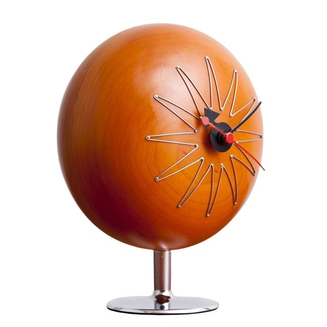 Tafelklok Pill clock Walnoot