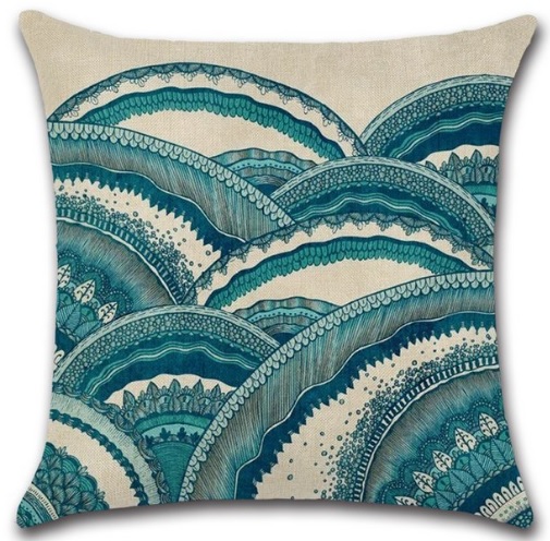 Housse de coussin Geromini hors remplissage multicolore